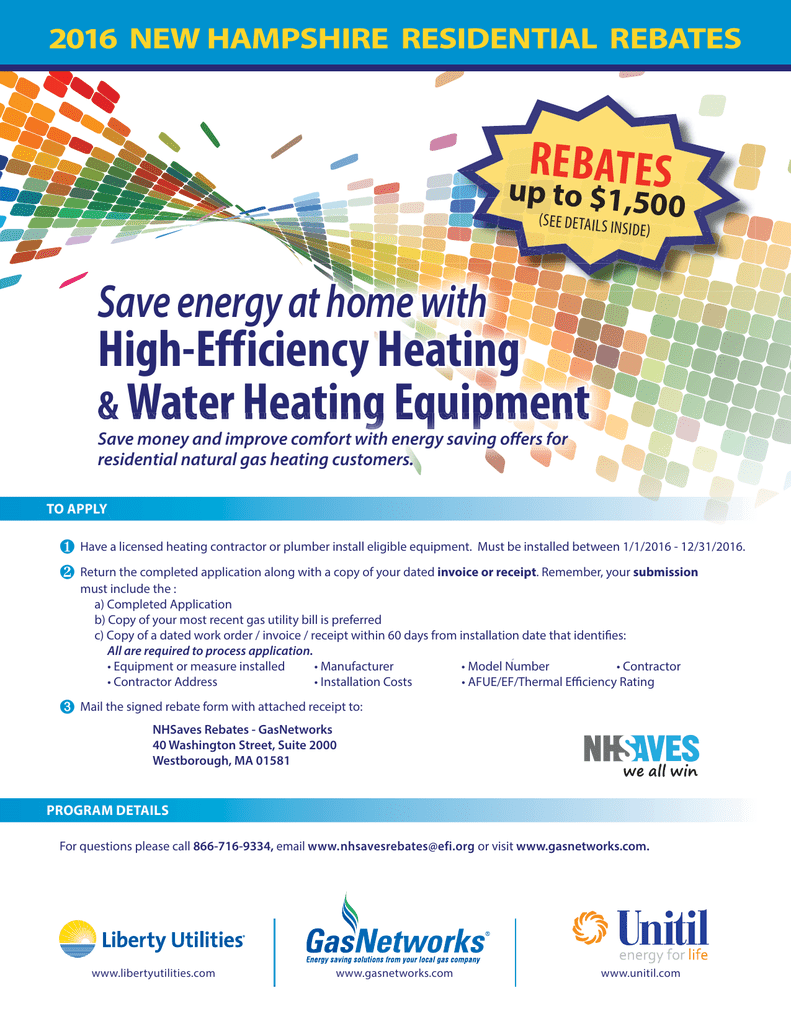 Eversource Rebate Hot Water Heater